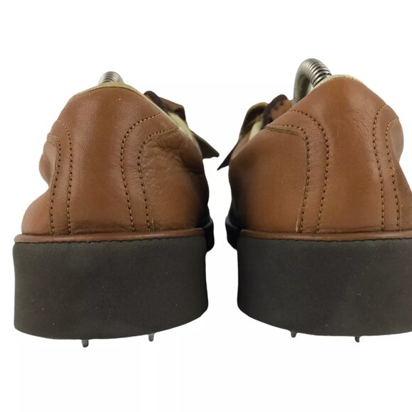 FootJoy Mens 53553 Brown Leather Fringe Lace Up Low Top Golf Shoe Size 11.5 M‎ - Picture 5 of 9